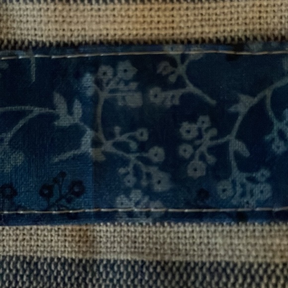 Elegant blue striped Handmade Apron - Picture 8 of 10